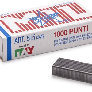 ZENITH 515 24/6 – Punti metallici per cucitrice – 1000 pezzi