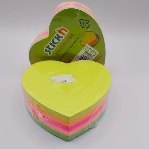 Post-it a Cuore 64 × 67 mm 250fg. colori fluo