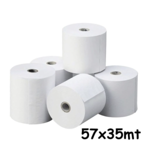 Rotoli 57x35 mm con foro 12 mm – per cassa